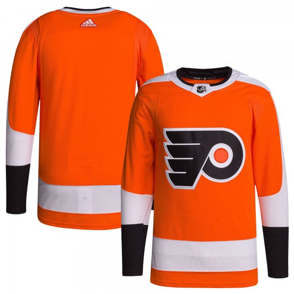 Men's Philadelphia Flyers adidas Orange Home Primegreen Blank Jersey