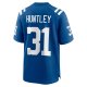 Men's Indianapolis Colts Jason Huntley Nike  Royal Team Game Jersey