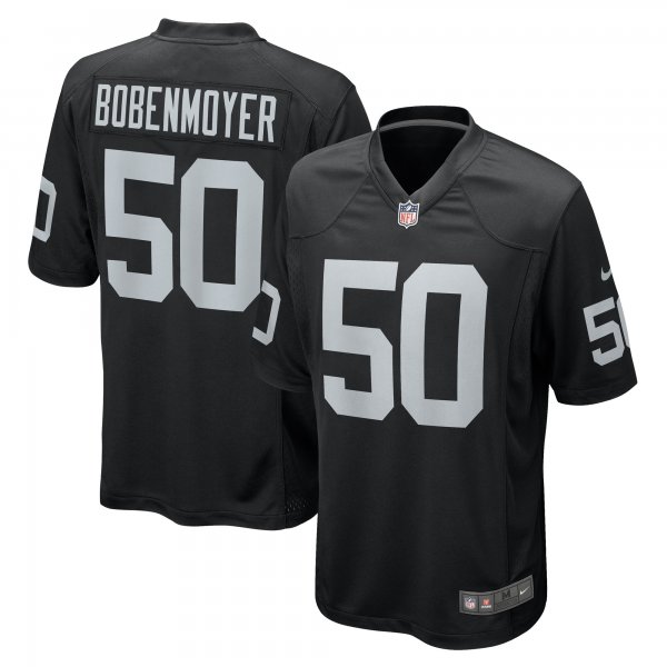 Men's Las Vegas Raiders Jacob Bobenmoyer Nike Black Game Player Jersey