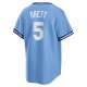 Men's Kansas City Royals George Brett Nike Light Blue Road Cooperstown Collection Player Jersey