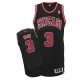 Men's Chicago Bulls #3 Dwyane Wade Black Stitched NBA Jersey