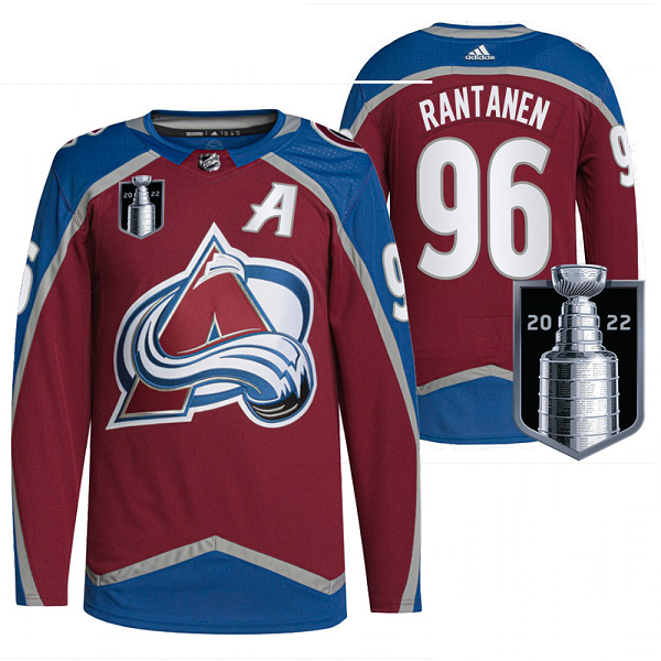 Men's Mikko Rantanen Colorado Avalanche 2022 Stanley Cup Playoffs Burgundy #96 Jersey