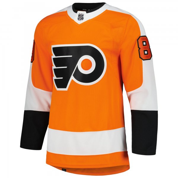 Men's Philadelphia Flyers Cam Atkinson adidas Orange Home Primegreen Pro Player Jersey