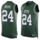 Nike New York Jets #24 Darrelle Revis Green Team Color Men's Stitched NFL Limited Tank Top Jersey