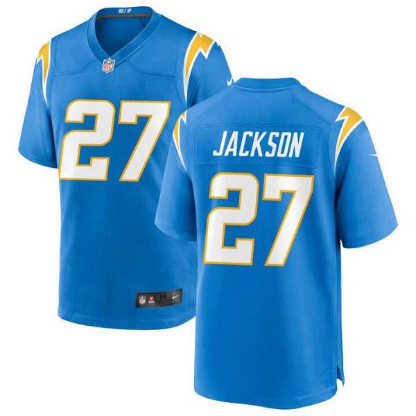 Men's Los Angeles Chargers #27 J.C. JACKSON Game Powder Blue Jersey 2022 Trade Jersey