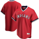 Men's NIKE Cleveland Indians Road Cooperstown Collection Team Red MLB Jersey