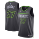 Unisex Jordan Brand #27 Rudy Gobert Black Minnesota Timberwolves Swingman Badge Jersey - Statement Edition