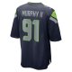 Men's Seattle Seahawks Byron Murphy II Nike College Navy 2024 NFL Draft First Round Pick Player Game Jersey