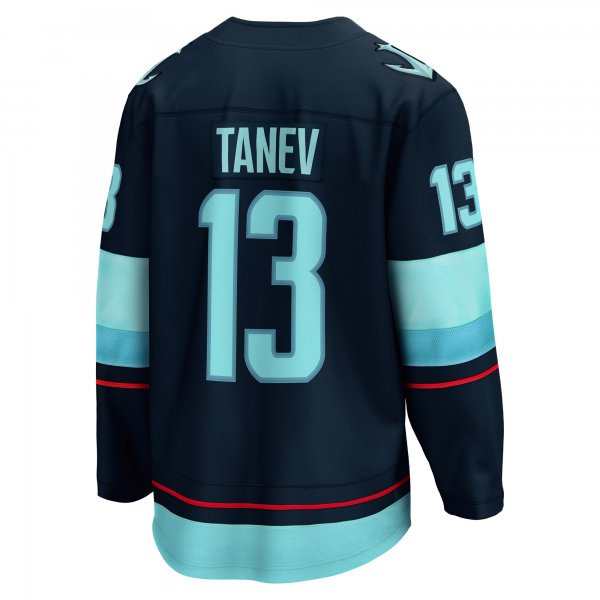 Men's Seattle Kraken Brandon Tanev Fanatics Navy Home Breakaway Player Jersey