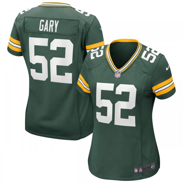 Women's Green Bay Packers Rashan Gary Nike Green Game Jersey