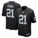 Men's Las Vegas Raiders Cliff Branch Nike Black Retired Player Game Jersey