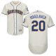 Seattle Mariners #20 Dan Vogelbach Cream Flexbase Collection Stitched MLB Jersey