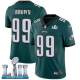 Men's Nike NFL Philadelphia Eagles #99 Jerome Brown Limited Home Midnight Green Vapor Untouchable Super Bowl LII Jersey