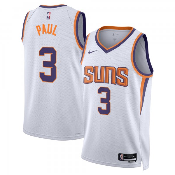 Unisex Phoenix Suns Chris Paul Nike White Swingman Jersey - Association Edition