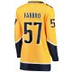 Women's Nashville Predators Dante Fabbro Fanatics Gold Home Breakaway Player Jersey