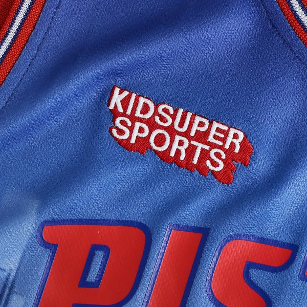 Unisex Detroit Pistons NBA & KidSuper Studios by Fanatics Red Hometown Jersey