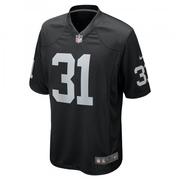 Men's Las Vegas Raiders Brandon Facyson Nike  Black Team Game Jersey