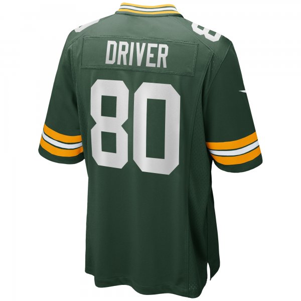 Men's Green Bay Packers Donald Driver Nike Green Game Retired Player Jersey