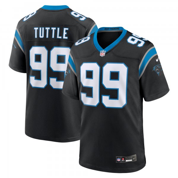 Men's Carolina Panthers Shy Tuttle Nike Black Game Player Jersey