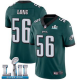 Men's Nike NFL Philadelphia Eagles #56 Chris Long Limited Home Midnight Green Vapor Untouchable Super Bowl LII Jersey