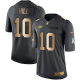 Nike Kansas City Chiefs #10 Tyreek Hill Black Men's Stitched NFL Limited Gold Salute To Service Jersey