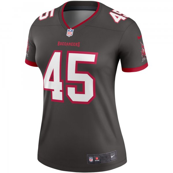 Women's Tampa Bay Buccaneers Devin White Nike Pewter Alternate Legend Jersey