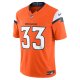 Men's Denver Broncos Javonte Williams Nike Orange Vapor F.U.S.E. Limited Jersey