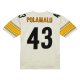 Men's Pittsburgh Steelers Troy Polamalu Mitchell & Ness Cream Chainstitch Legacy Jersey