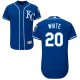 Kansas City Royals #20 Frank White Royal Blue Flexbase Collection Stitched MLB Jersey