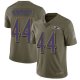 Baltimore Ravens #44 Marlon Humphrey Olive Men's Stitched Nike NFL Limited 2017 Salute To Service Jersey