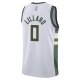 Youth Milwaukee Bucks Damian Lillard Nike White Swingman Jersey - Association Edition