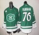 Montreal Canadiens St Patty's Day #76 PK Subban Green Stitched NHL Jersey