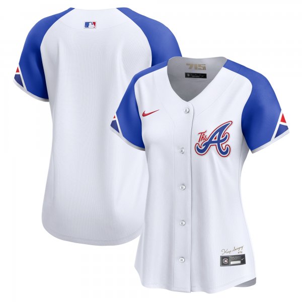 Women's Atlanta Braves  Nike White City Connect Limited Jersey