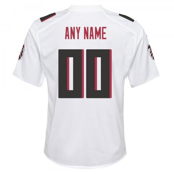 Youth Nike Atlanta Falcons White Custom Game Jersey