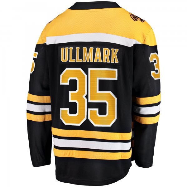 Men's Boston Bruins Linus Ullmark Fanatics Black Home Breakaway Player Jersey