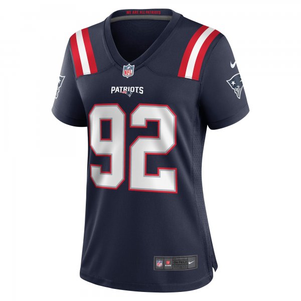 Women's New England Patriots Davon Godchaux Nike Navy Game Jersey