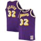 Men's Los Angeles Lakers Magic Johnson Mitchell & Ness Purple Big & Tall 1984/85 Hardwood Classics Swingman Jersey