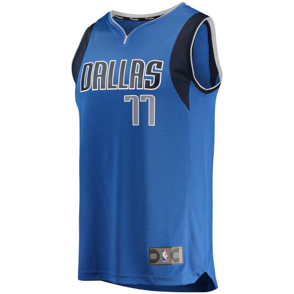 Youth Dallas Mavericks Luka DonÃÂiÃÂ Fanatics Blue Fast Break Replica Jersey - Icon Edition