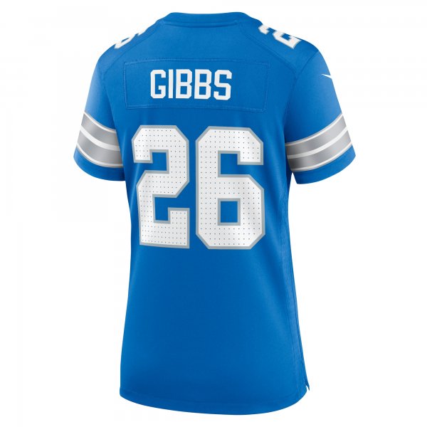 Women's Detroit Lions Jahmyr Gibbs Nike Blue Game Jersey