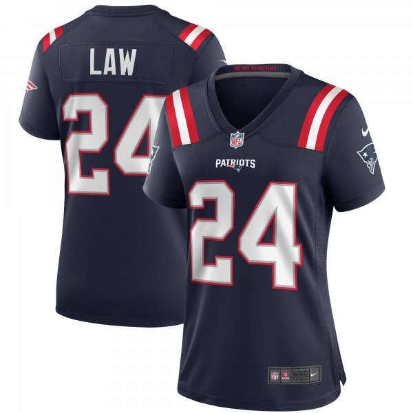 Women's New England Patriots Ty Law Nike Navy Game Retired Player Jersey