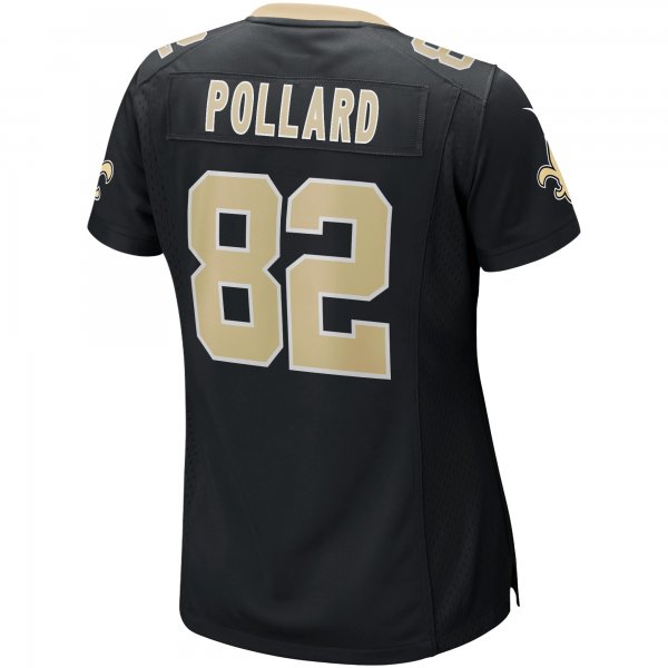 Women's New Orleans Saints Bob Pollard Nike Black Game Retired Player Jersey