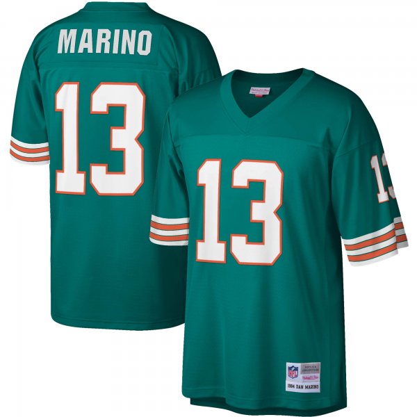 Men's Miami Dolphins Dan Marino Mitchell & Ness Aqua Legacy Replica Jersey