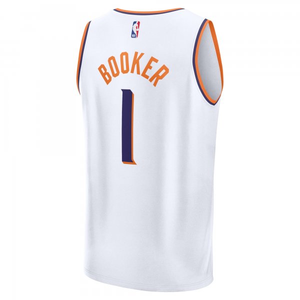 Men's Phoenix Suns Devin Booker Fanatics White Fast Break Replica Player Jersey - Association Edition