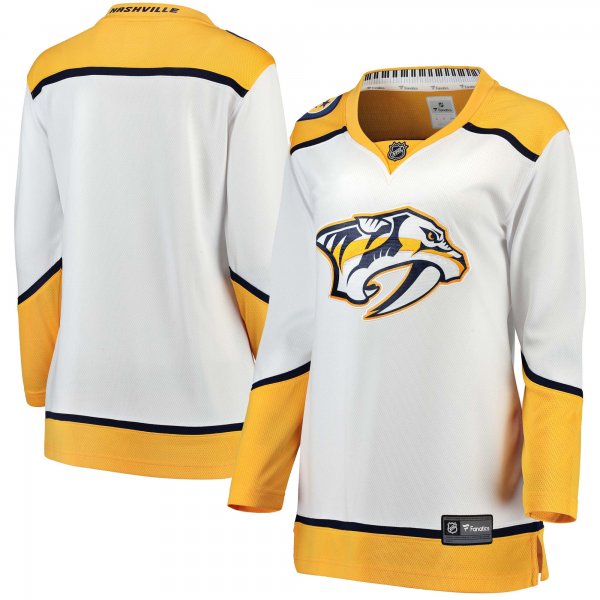 Women's Nashville Predators Fanatics White Away Breakaway Jersey