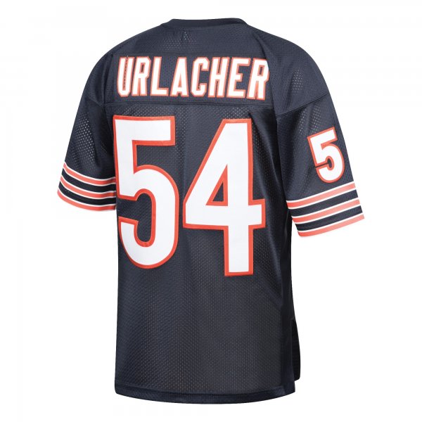 Men's Chicago Bears 2001 Brian Urlacher Mitchell & Ness Navy Throwback Retired Player Jersey