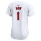 Women's St. Louis Cardinals Nike White #1 Mom Home Limited Jersey