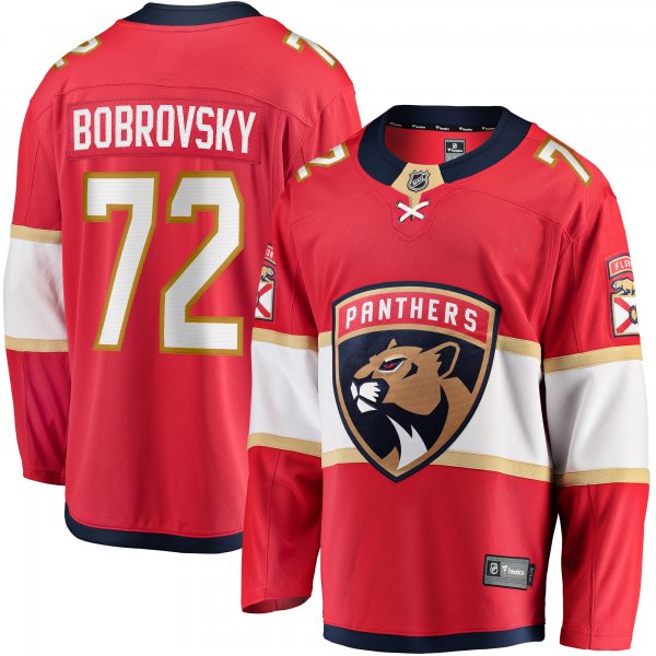 Men's Florida Panthers Sergei Bobrovsky Fanatics Red Breakaway Player Jersey