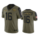 Jacksonville Jaguars Trevor Lawrence Olive 2021 Salute To Service Men's Limited NFL Jersey