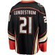 Men's Anaheim Ducks Isac Lundestrom Fanatics Black Home Breakaway Jersey