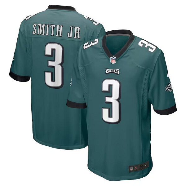 Men's Philadelphia Eagles #3 Nolan Smith 2023 NFL Draft First Round Pick Limted Green Jersey